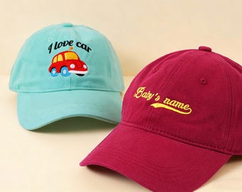 Custom Embroidered Kids Baseball Cap: Personalized Name, Logo