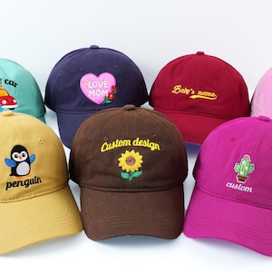 Embroidered Cotton Kids Baseball Cap: Custom Logo & Text