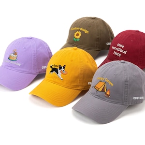 Custom Embroidered Baseball Hat,Personalized Cap With Your Own Logo,Unisex Baseball Ca,Fancy Baseball Cap,For Fathers Day Gifts,Perfect Gift image 7
