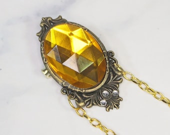 Labyrinth Sarah Brooch: Jareth Goblin King Cosplay Costume Jewelry