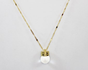 Labyrint Goblin King Kristallkula Halsband: Aurora Borealis Glas