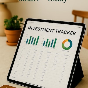 Investment Tracker Spreadsheet | Monthly Portfolio Log for Stocks, Crypto and ETFs | Google Sheets & Excel Template