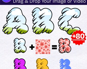 Doodle Alphabet Canva Frames - Fun Letter Template (Digital Download)