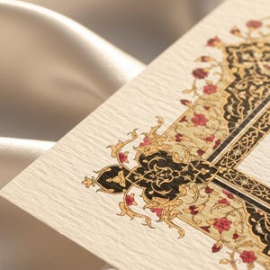 Ornate Floral Nikah Nama Certificate | Fully Customizable Colour | Islamic Wedding Contract PDF image 12
