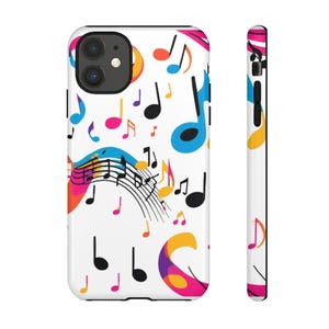 Colorful Music Note Phone Case - Perfect for Musicians, Music Lovers, Gift for Birthdays, Holidays, Concerts