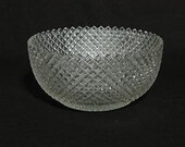 Old 1930's Miss America DEPRESSION GLASS Big Fruit Punch Salad Wedding BOWL from Local Estate Free Shipping in us Americana
