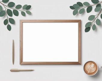 Digital Product Mockup – Editable Canva Template for Planners, Wall Art, Invitations & Stationery