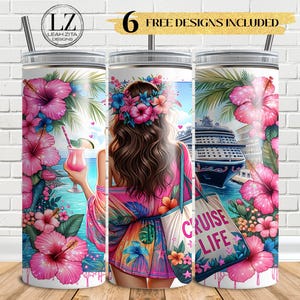 Cruise Life Tumbler Wrap, Cruising 20oz Sublimation Tumbler Wrap PNG , Cruise Ship Digital Design, Vacation Tumbler Png