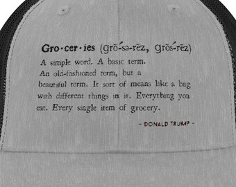 Citazioni divertenti di Trump sulla spesa - Definizione - Cappellino da camionista snapback