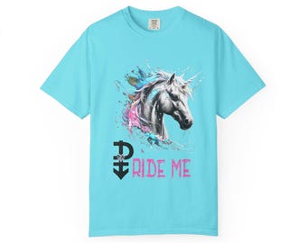 Maglietta con unicorno e acquerello Pride: simbolo pansessuale LGBTQ Apparel