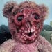 Horror teddy bear, modified teddy bear, bear, terror, stuffed animal