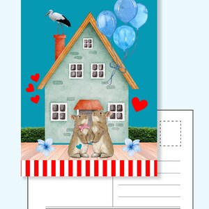 Hoera Zwanger van een Jongen – Felicitatiekaart met Blauwe Illustratie – Wenskaart Zwangerschap - Orgineel babykaartje - Wenskaart zwanger