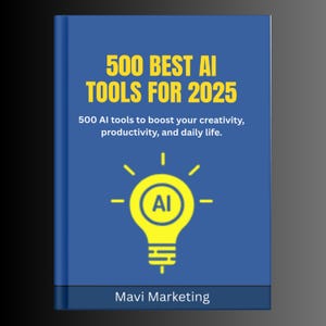 500 AI Tools Digital Download | Best AI Toolkit 2025 | AI Tools for Students & Beginners | Ultimate Guide