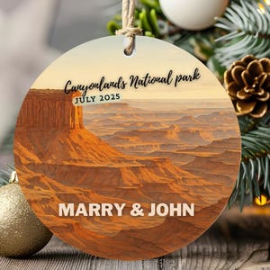 Canyonlands National Park, USA Travel Gift – Custom Ornament – Desert Adventure Keepsake