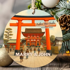 Fushimi Inari Taisha Ornament – Kyoto Japan Travel Gift, Japanese Shrine Keepsake