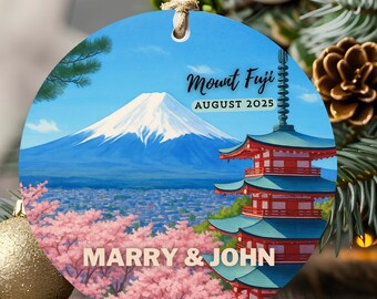 Monte Fuji, Japón - Regalo de viaje - Adorno japonés - Recuerdo de naturaleza y cultura