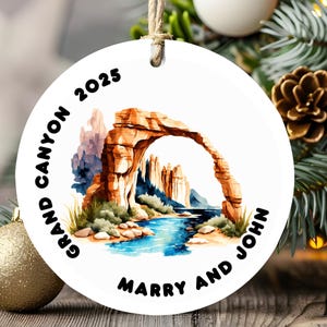 Grand Canyon travel Ornament, Christmas Travel Gift, USA Nature Keepsake, National Park Holiday Souvenir
