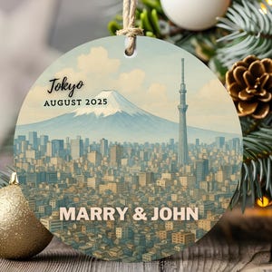 Regalo de viaje a Tokio, Japón: Adorno para vacaciones familiares, recuerdo japonés