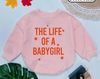 Handmade 'The Life of Baby Girl' Romper, Baby Shower Gift