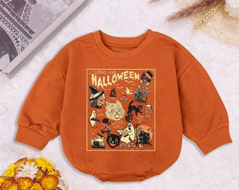Long Live Halloween Baby Romper: Spooky Pumpkin Bodysuit
