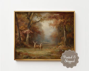 Physical Print Muted Fall Landscape Wall Art, Printed and Shipped, Unframed Matte Paper PP200