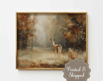 Physical Print Muted Fall Landscape Wall Art, Printed and Shipped, Unframed Matte Paper PP156