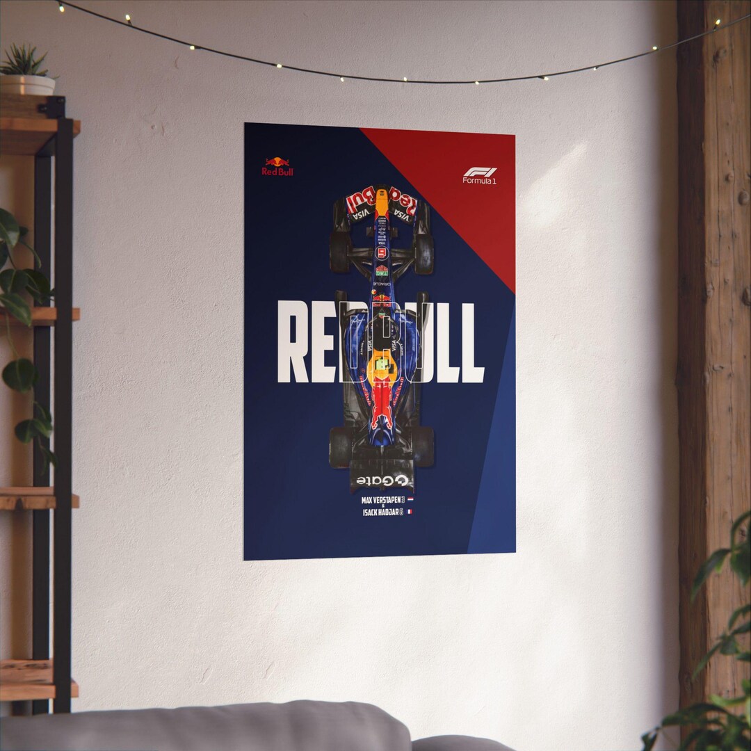 Simple F1 Racing Deco F1 Car Poster | Formula 1 Wall Art | Choose Your Team | Racing Decor ...