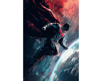 Superhero Matte Vertical Posters, Wall Art Decor, Comic Book Art, Gift for Fans, Home Office Decor, Unique Wall Decoration