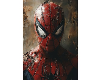 Spider-Man Atmospheric Matte Vertical Poster – Superhero Wall Decor, Comic Room Gift