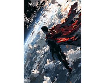 Superhero Matte Vertical Posters, Cool Wall Art, Comics Decor, Gift for Fans, Home Office Decoration