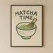 Matcha Kitchen Wall Art – Cute Matcha Poster – Minimalist Tea ...
