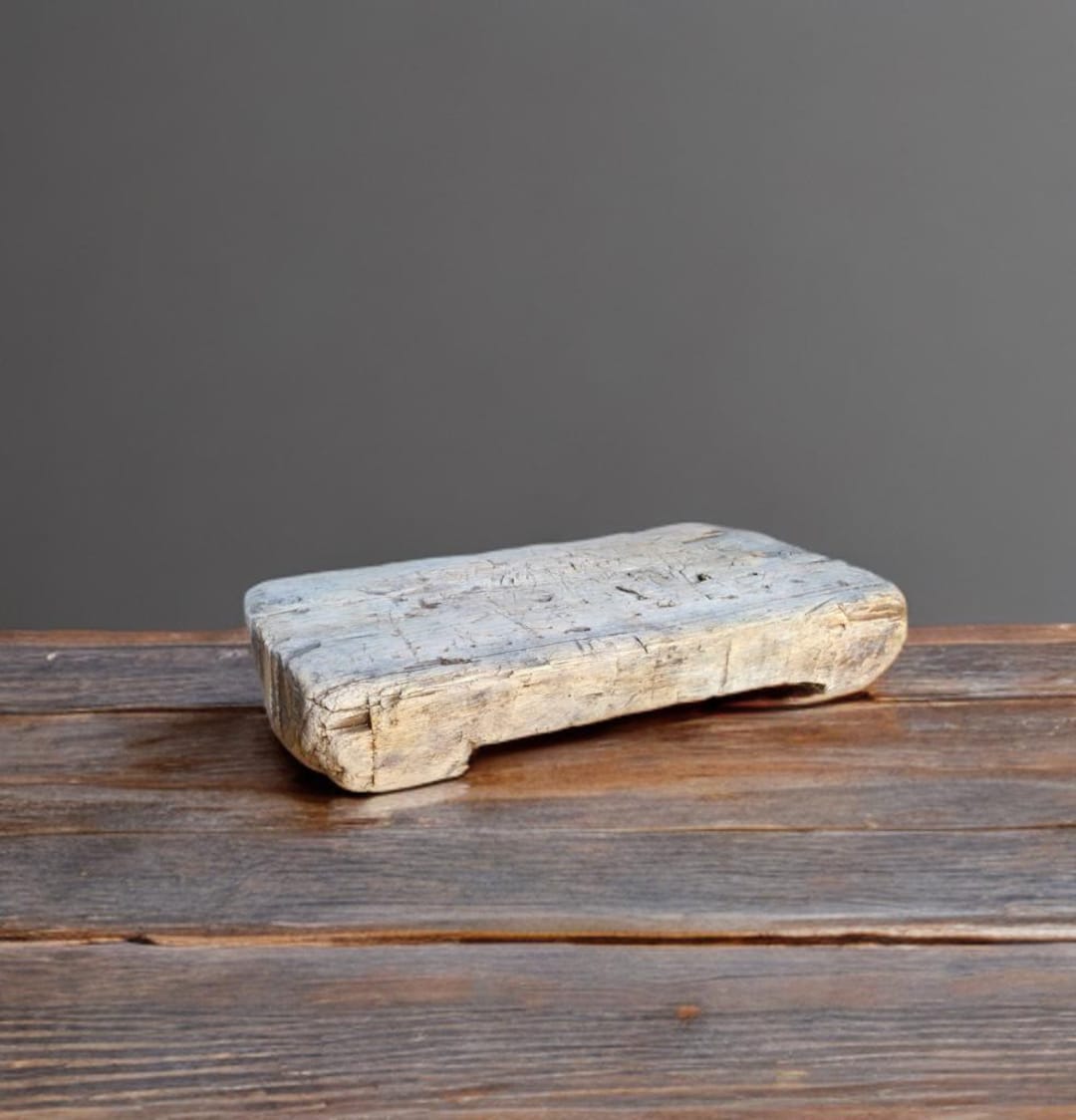Vintage Bleach Finish Wooden Riser: Rustic Farmhouse Display - Etsy