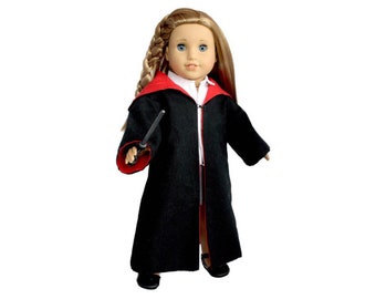Download Now - Sewing Pattern 18" Doll Witch Robes PLUS free tutorial to make a wand!