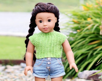 Download Now - CROCHET PATTERN 18" Doll Olivia Tee