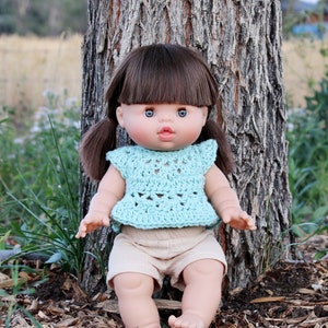 Crochet Pattern - 13&quot; Minikane Doll Butterfly Top