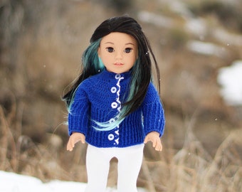 Download Now - CROCHET PATTERN 18" Doll Elyn Cardi Crochet Pattern