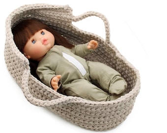 Crochet Pattern - 13" Minikane Doll Baby Basket