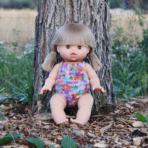 Crochet Pattern - 13&quot; Minikane Doll Halter Playsuit