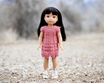 Download Now - CROCHET PATTERN 13" - 14.5" Doll Sweater Dress Crochet Pattern