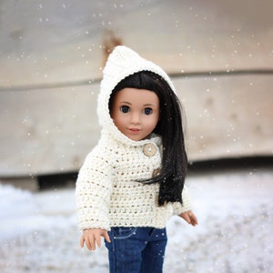 Download Now - CROCHET PATTERN 18" Doll Jacket Pattern