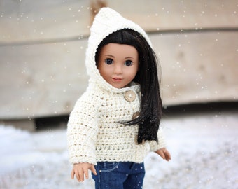 Download Now - CROCHET PATTERN 18" Doll Jacket Pattern