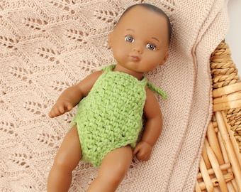 Crochet Pattern - 8&quot; Doll Baby Bodysuit