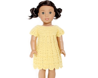 Download Now - CROCHET PATTERN 18" Doll Sweater Dress