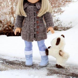 Doll Clothes Crochet Pattern 18" Doll Serenity Coat