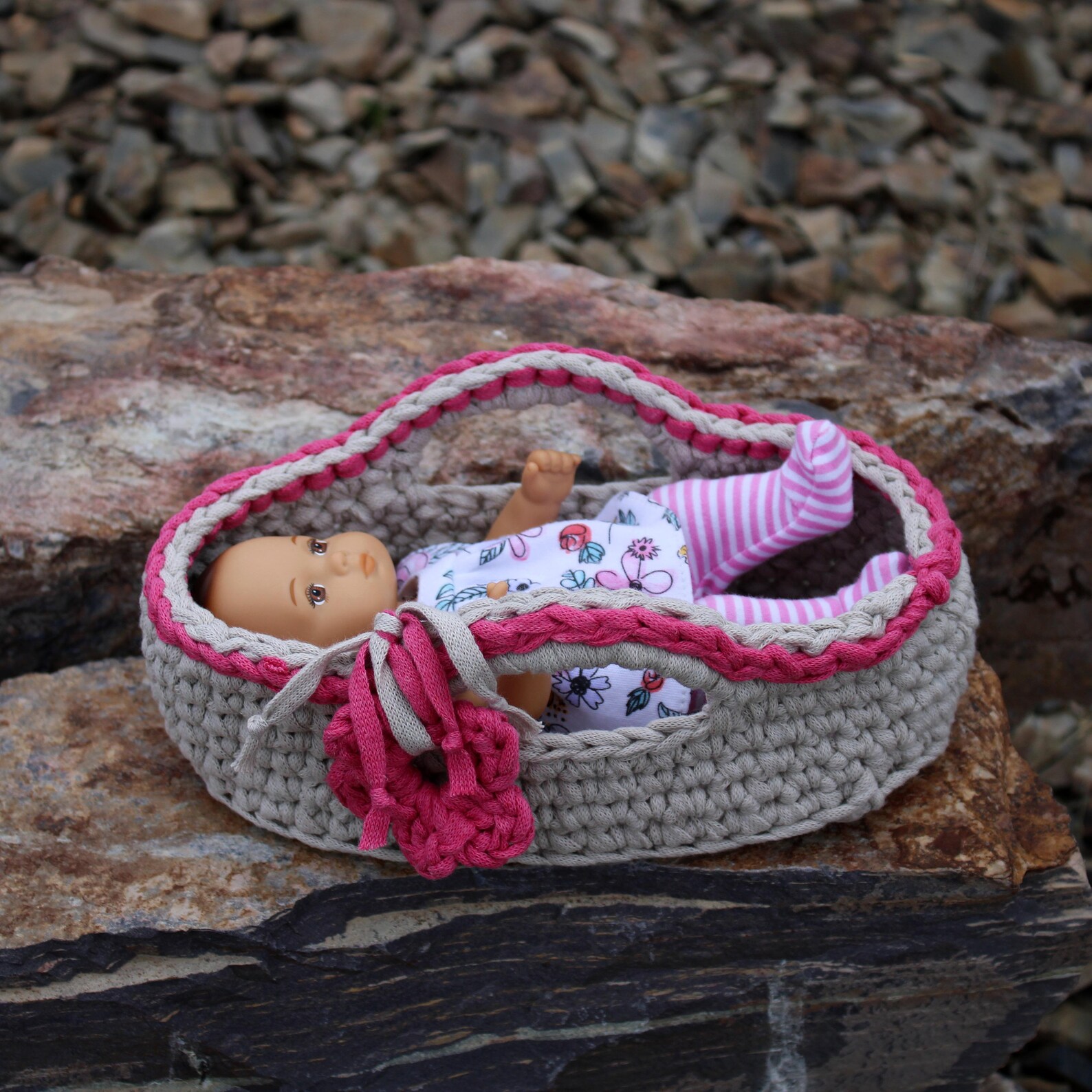 Download Now CROCHET PATTERN 8 Doll Baby Basket - Etsy