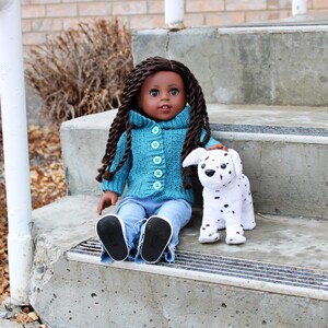 Download Now CROCHET PATTERN 18 Doll Snowball Sweater image 7