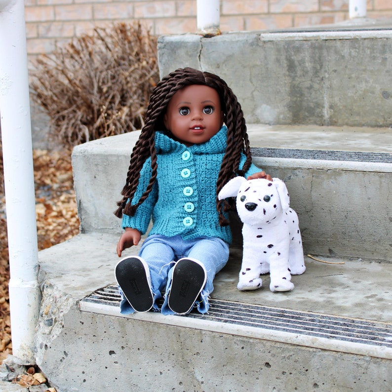 Download Now CROCHET PATTERN 18 Doll Snowball Sweater image 7