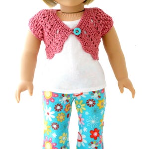 Lacy Shrug Crochet Pattern for 18" Dolls