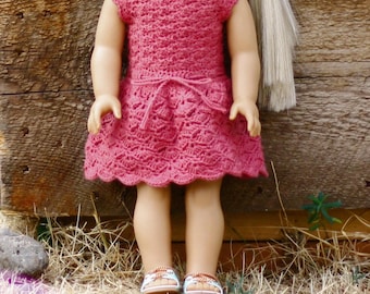 Crochet Pattern for 18" Doll Selena Dress