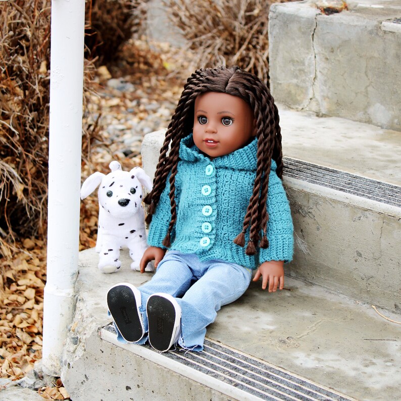 Download Now CROCHET PATTERN 18 Doll Snowball Sweater image 4